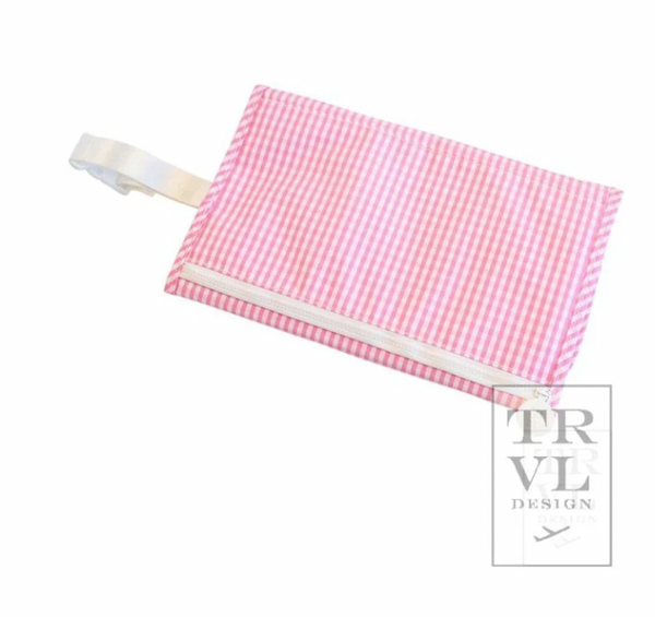 TRVL Game Changer - Changing Pad Gingham Pink