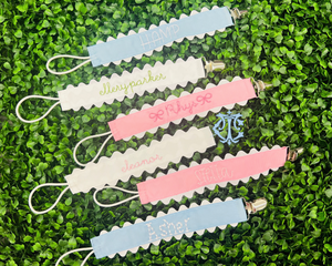 Embroidered Paci Clips