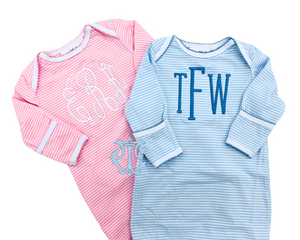 Stripe Baby Gown