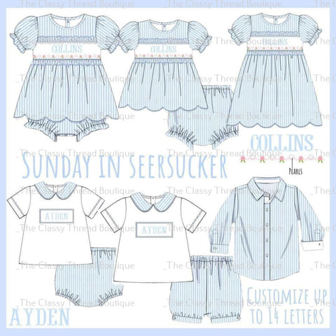Sunday in seersucker