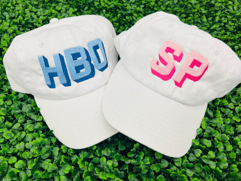 Embroidered White Baseball Cap