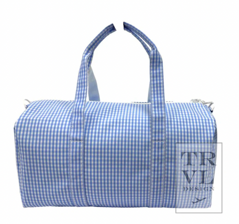 TRVL Weekender Duffle - Gingham Sky