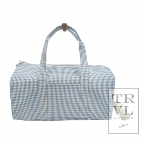 TRVL Weekender Duffle - Gingham Mist