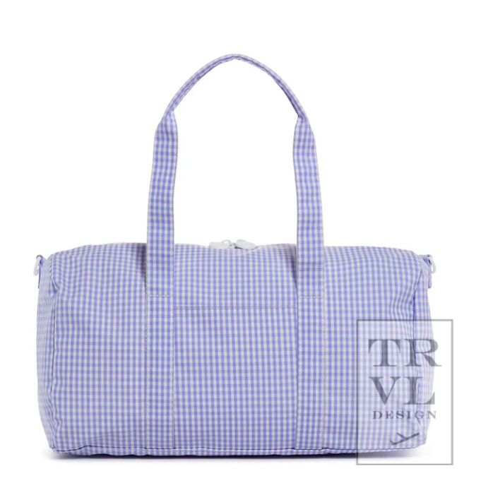TRVL Weekender Duffle - Gingham Lilac