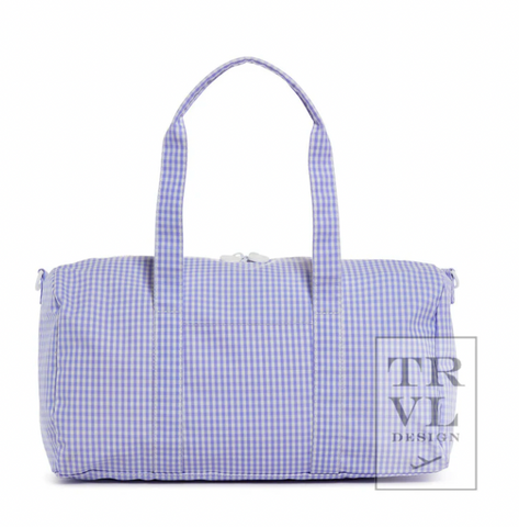 TRVL Weekender Duffle - Gingham Lilac