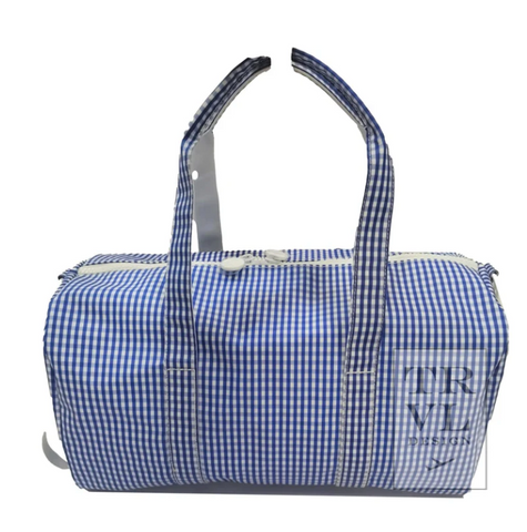 TRVL Weekender Duffle - Gingham Royal