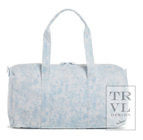TRVL Weekender Duffle - Bunny Toile Blue