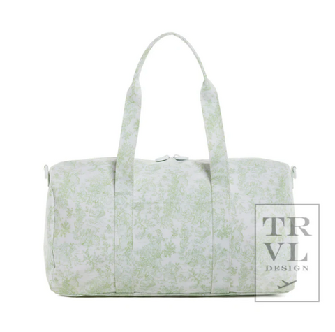 TRVL Weekender Duffle - Bunny Toile Green