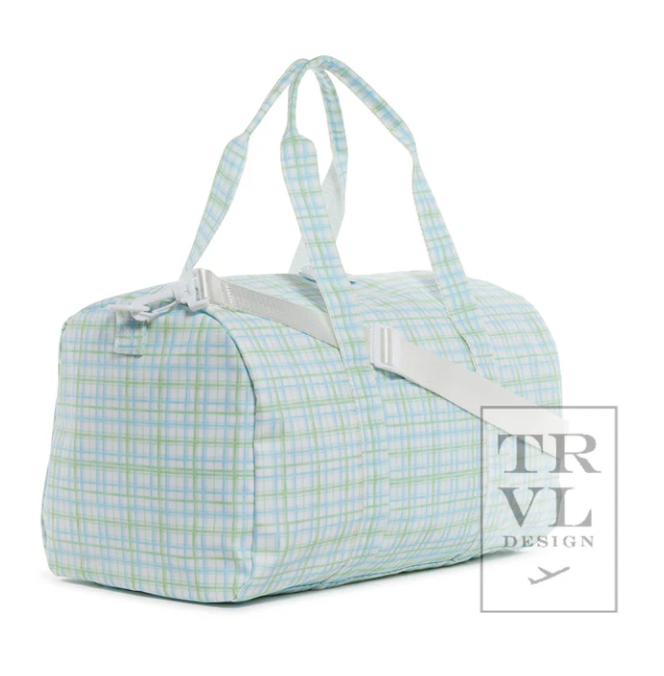 TRVL Weekender Duffle - Classic Plaid Green
