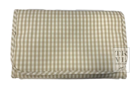 TRVL Game Changer - Changing Pad Gingham Khaki