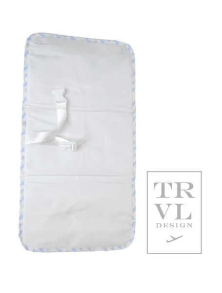 TRVL Game Changer - Changing Pad Ribbon Floral Blue