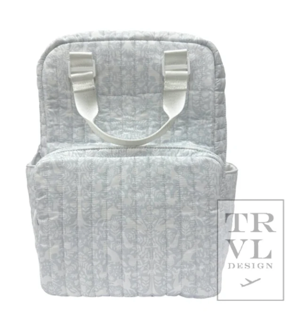TRVL Quilted All You Need Bag - Diaper Bag Woodland Blue