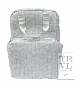 TRVL Quilted All You Need Bag - Diaper Bag Woodland Blue