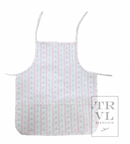 TRVL Apron - Ribbon Floral Pink