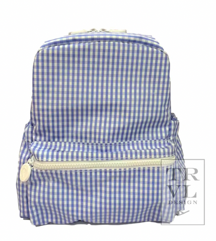 TRVL Mini Backer - Gingham Sky
