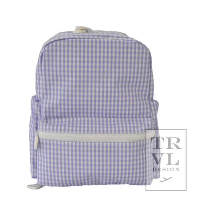 TRVL Mini Backer - Gingham Lilac
