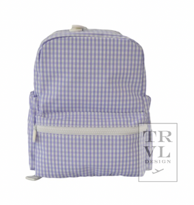 TRVL Mini Backer - Gingham Lilac