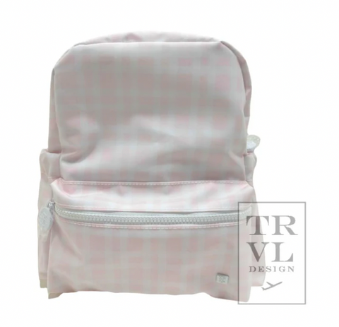 TRVL Mini Backer - Pimlico Plaid Pink