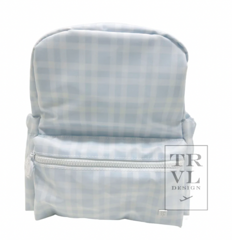 TRVL Mini Backer - Pimlico Plaid Blue