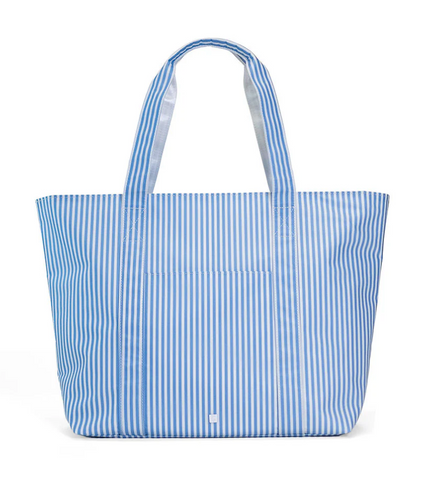 TRVL Jumbo Tote - Pimlico Stripe Chambray