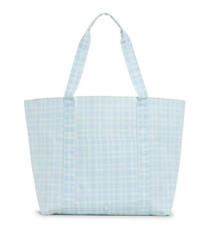 TRVL Jumbo Tote - Pimlico Plaid Blue