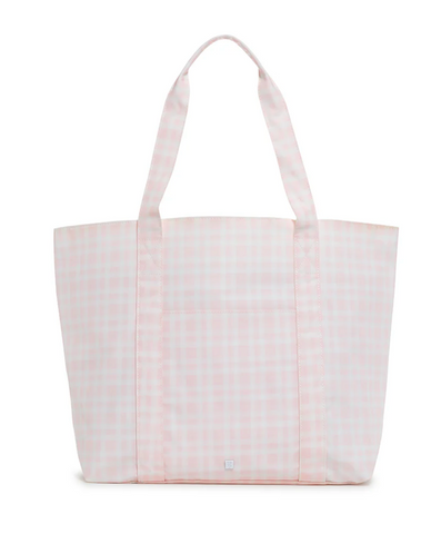 TRVL Jumbo Tote - Pimlico Plaid Pink