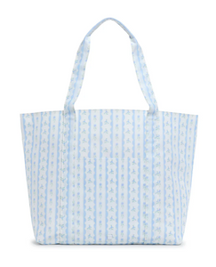 TRVL Jumbo Tote - Ribbon Floral Blue