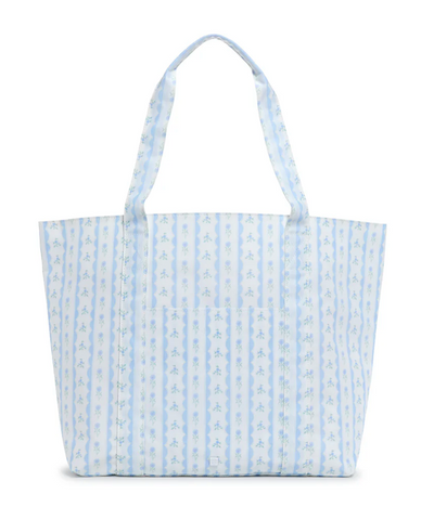 TRVL Jumbo Tote - Ribbon Floral Blue