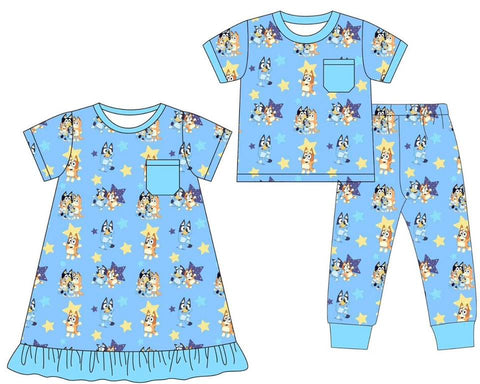 Heeler family pajamas
