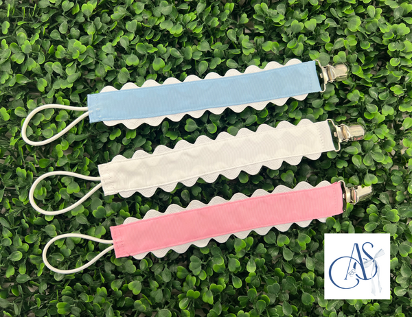 Embroidered Paci Clips