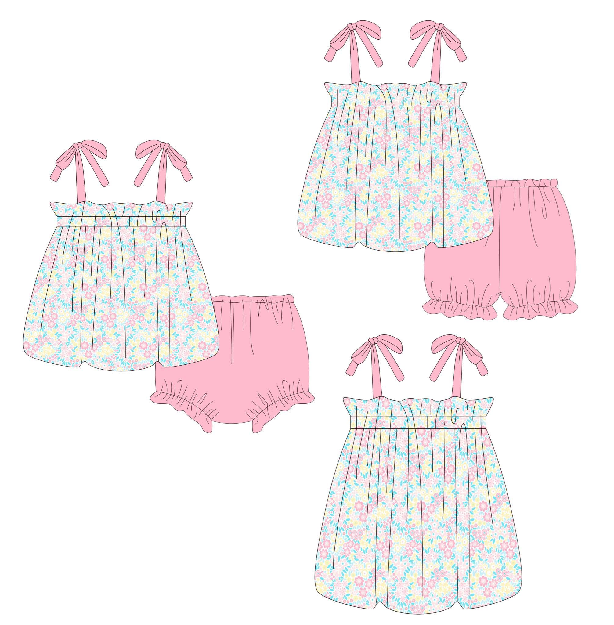 Pink floral collection